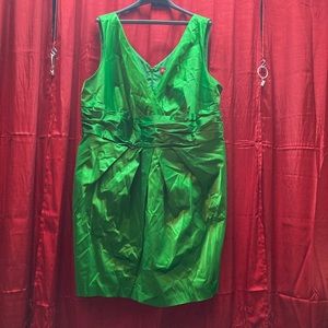 SOLD - Merona 26W Cocktail Green Dress